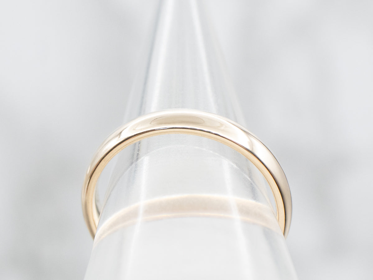 Polished Gold Wedding Band