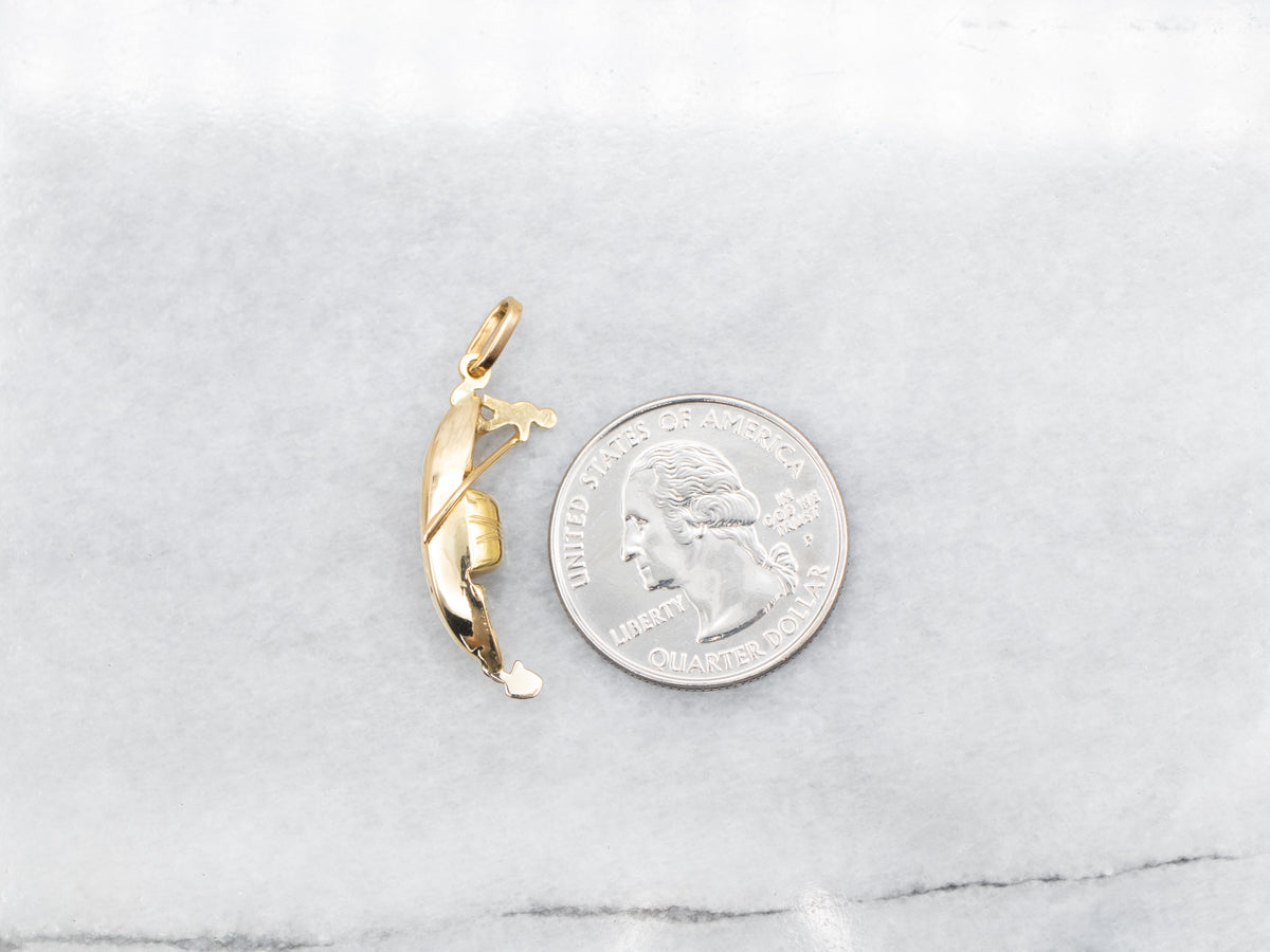 18k orders gold gondola charm