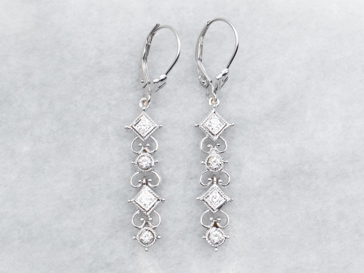 Diamond Drop Earrings