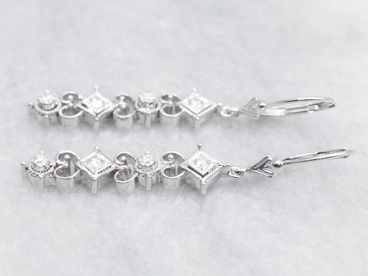 Diamond Drop Earrings