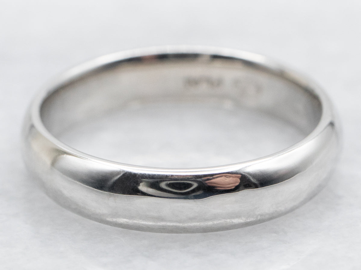 Platinum Plain Wedding Band