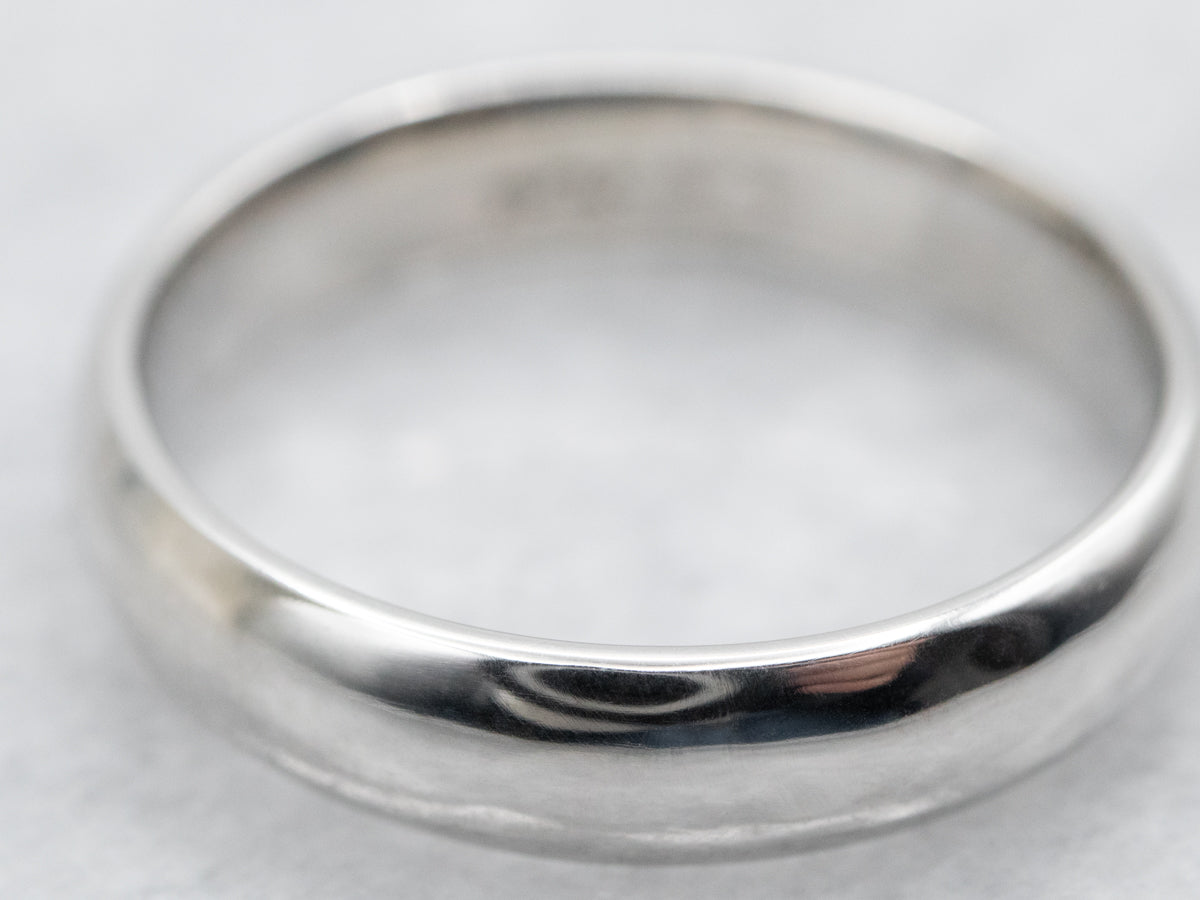 Platinum Plain Wedding Band