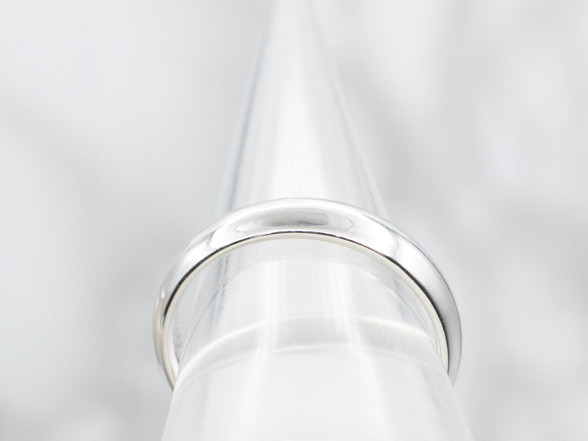 Platinum Plain Wedding Band