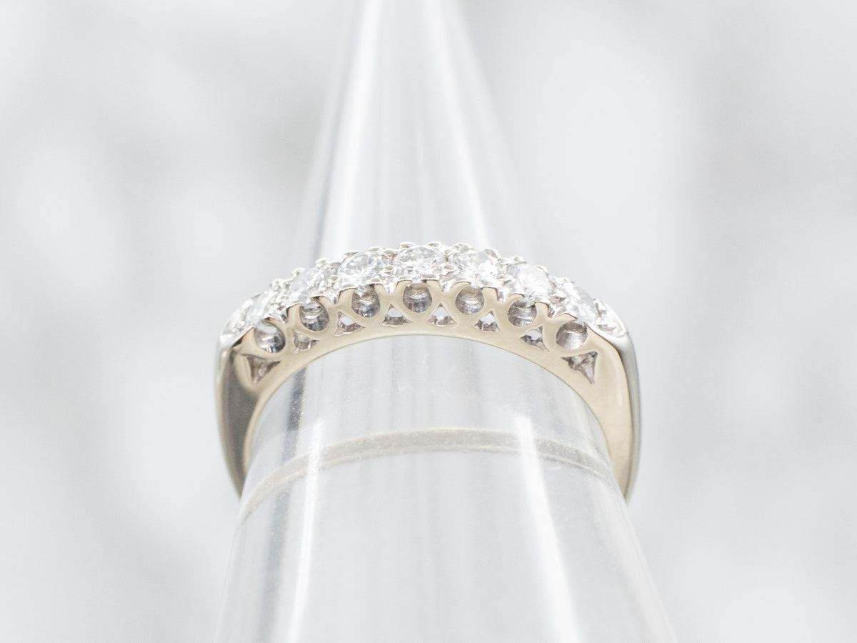 White Gold Seven Diamond Wedding Band