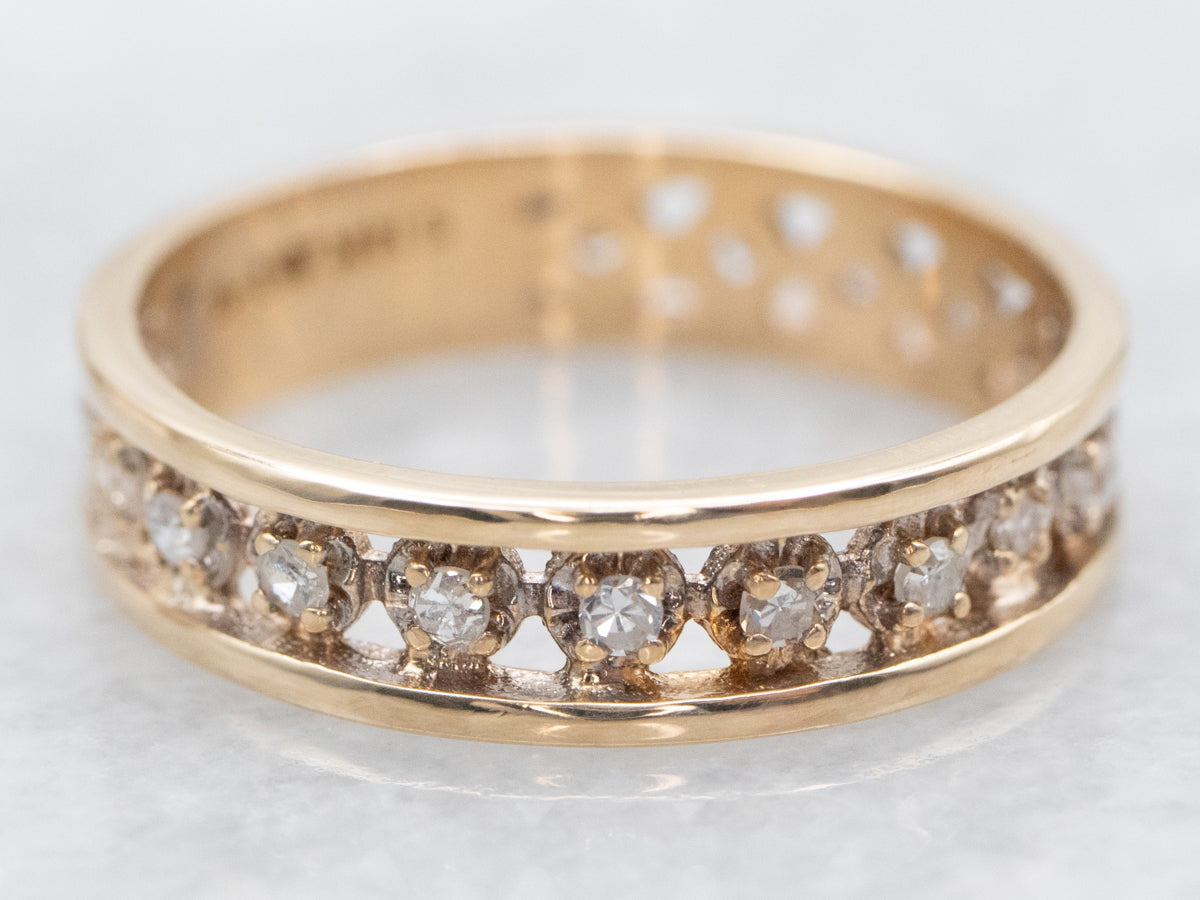 Yellow Gold Diamond Eternity Band