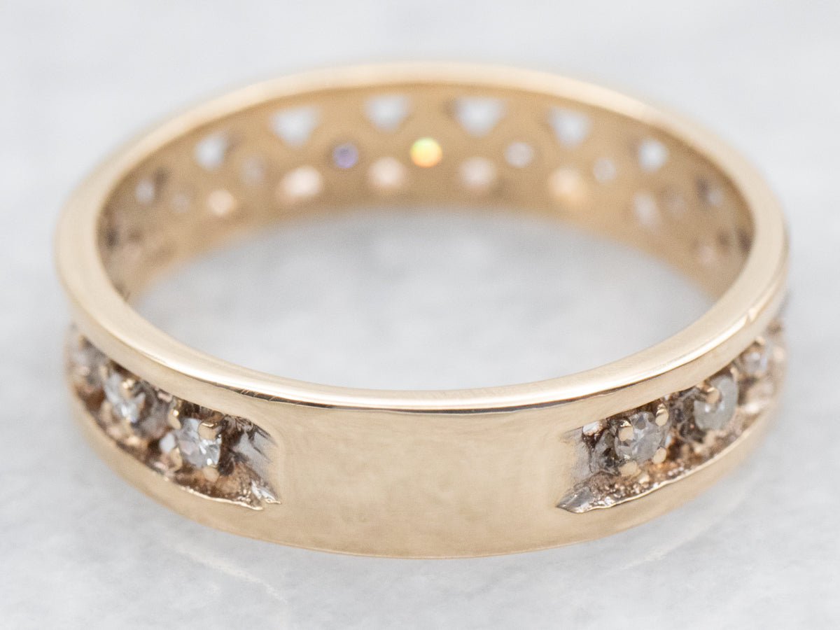 Yellow Gold Diamond Eternity Band