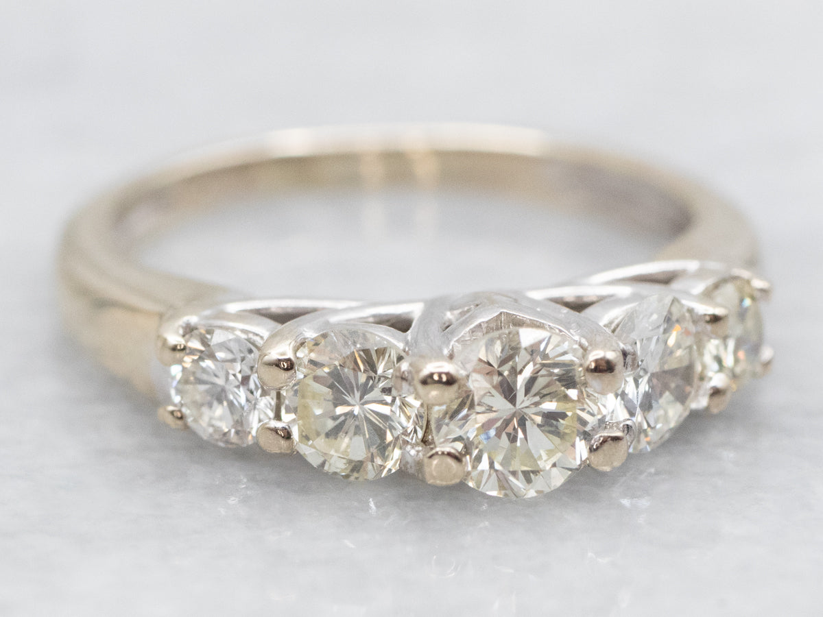 Five Stone Diamond Engagement Ring