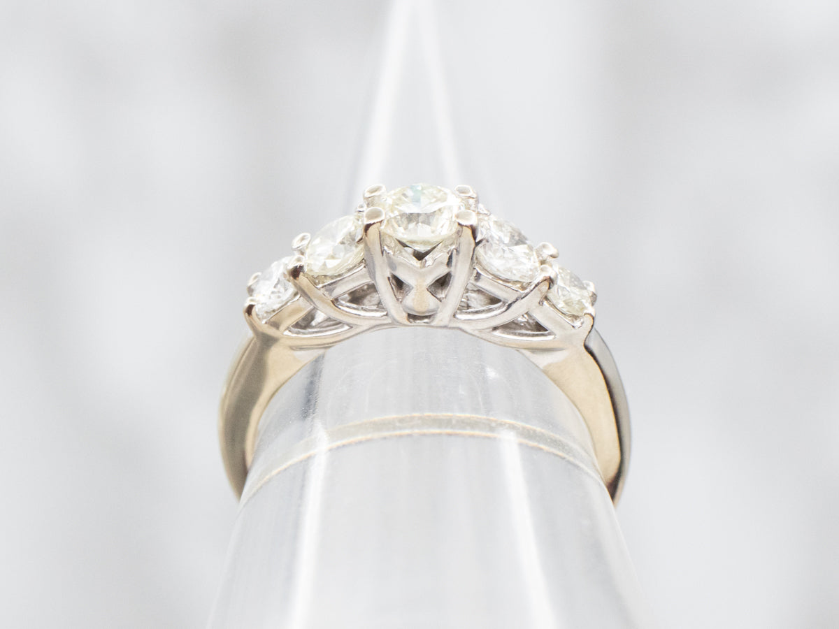 Five Stone Diamond Engagement Ring