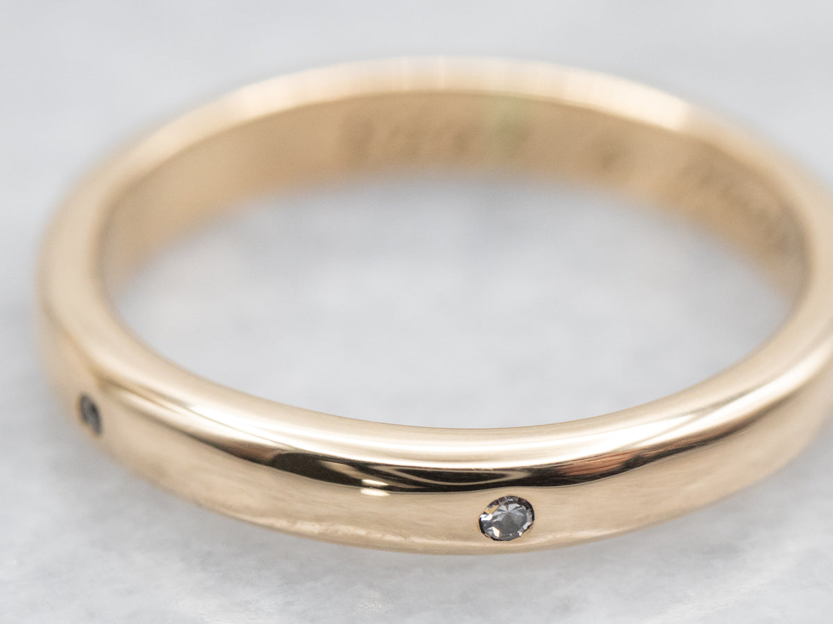 1920s Etoile Diamond and Gold Band