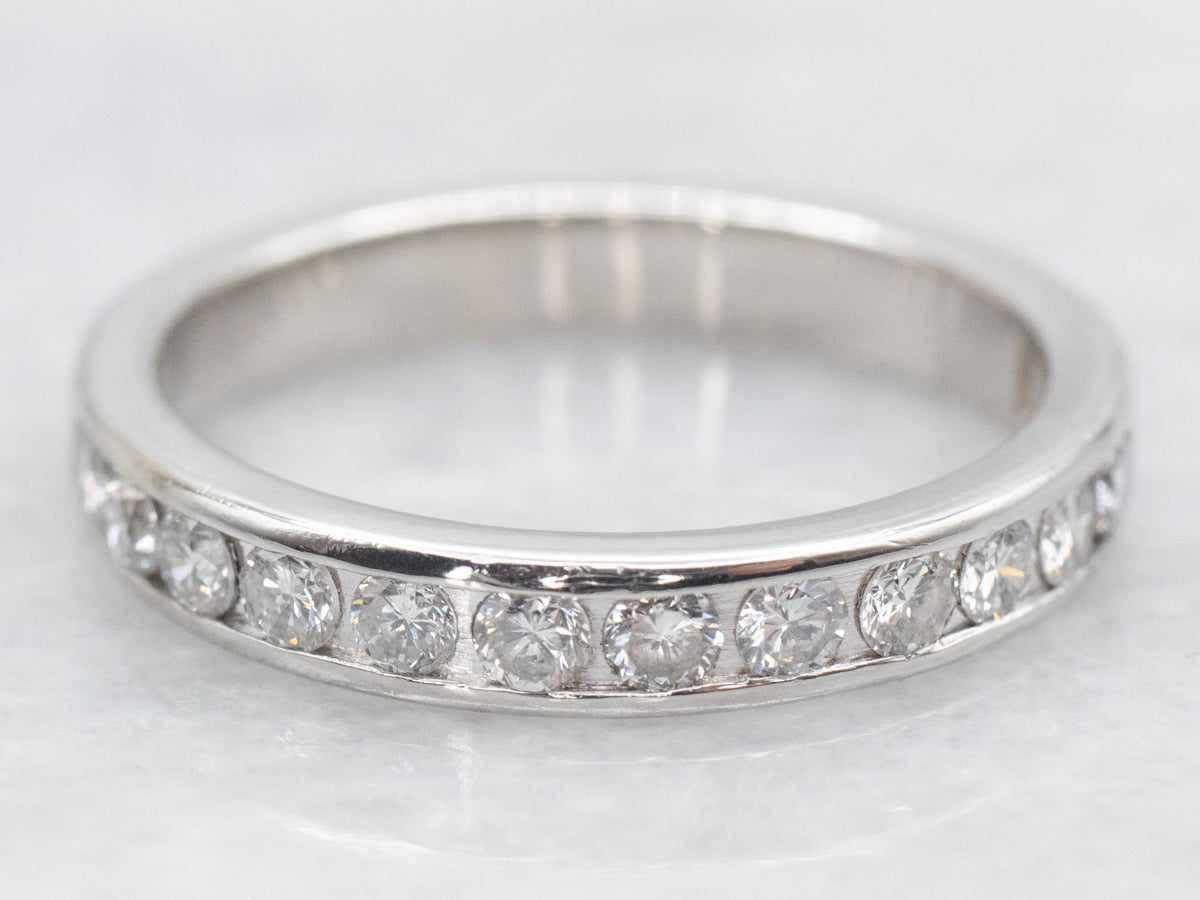 Channel Set Platinum Diamond Band