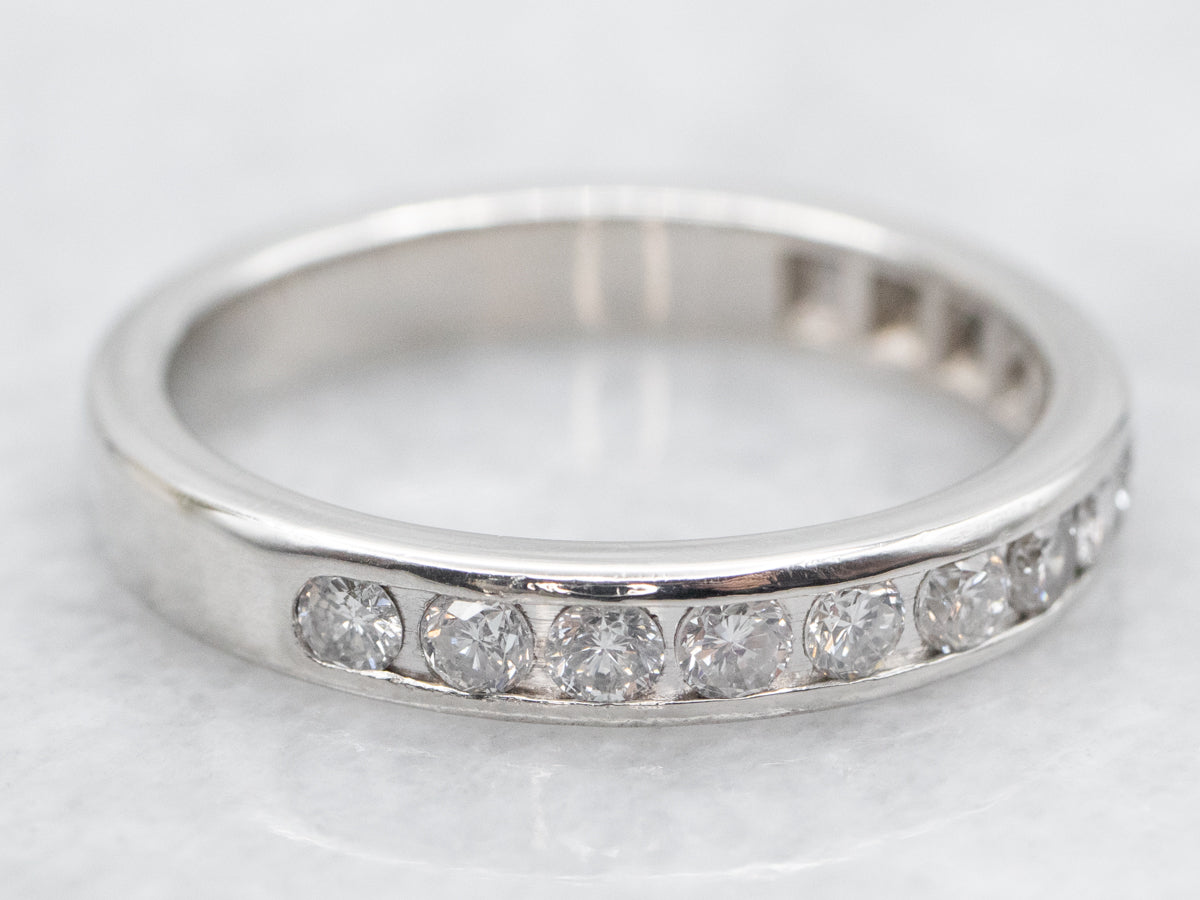 Channel Set Platinum Diamond Band