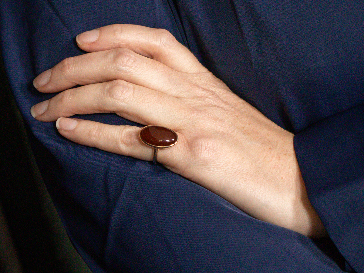 Vintage Sardonyx Cocktail Ring