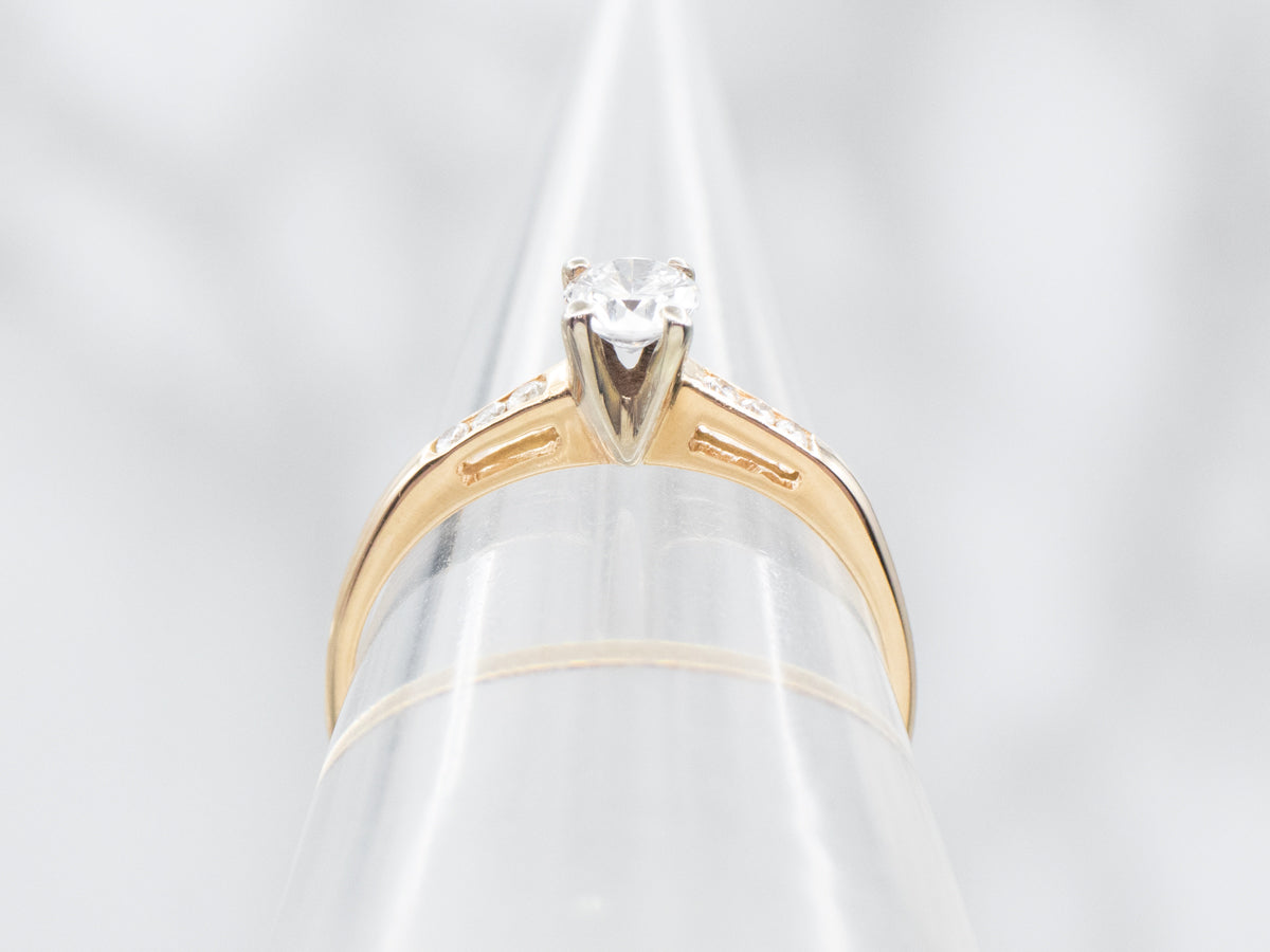 Dainty Diamond Engagement Ring