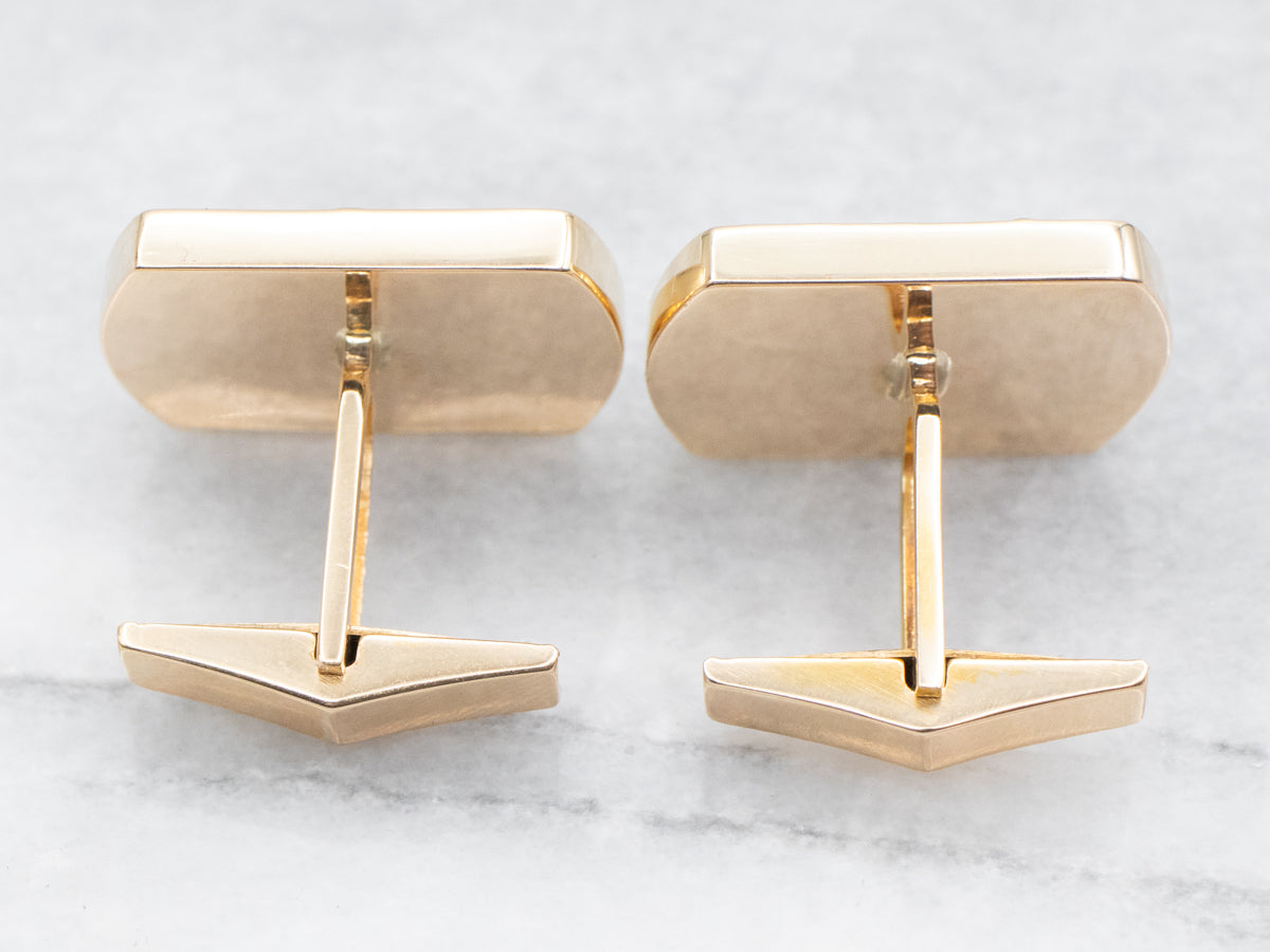 Beautiful Golden Sparrow Cufflinks