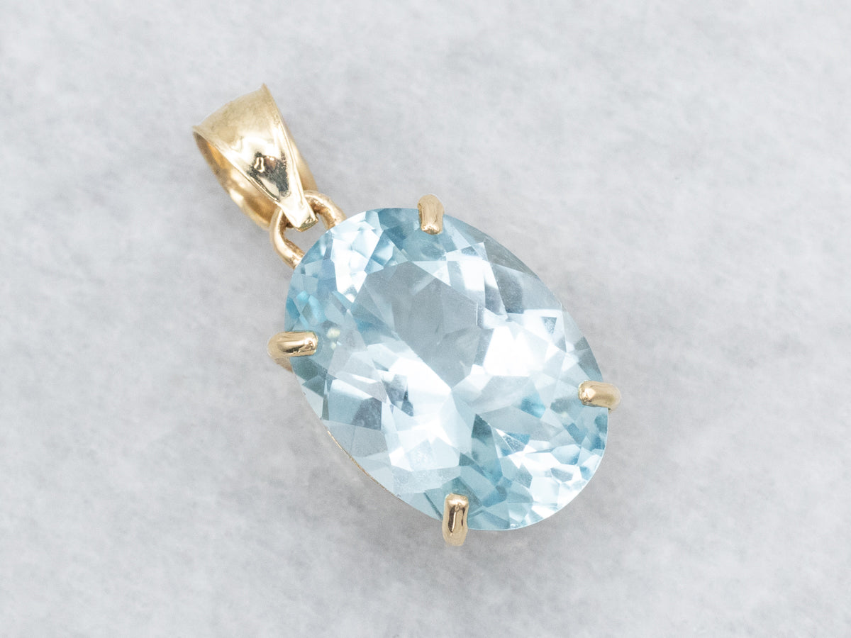 Incredible Blue Topaz Gemstone Pendant