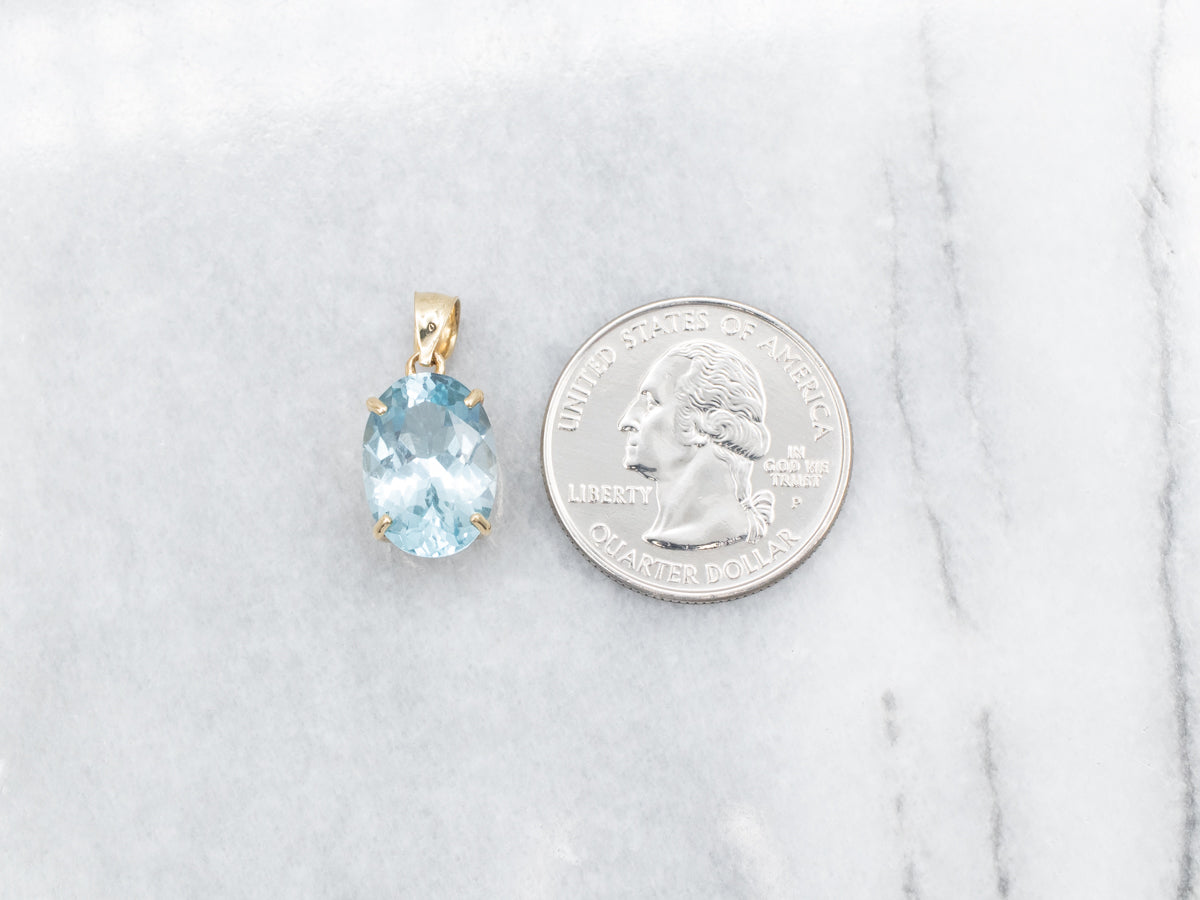 Incredible Blue Topaz Gemstone Pendant