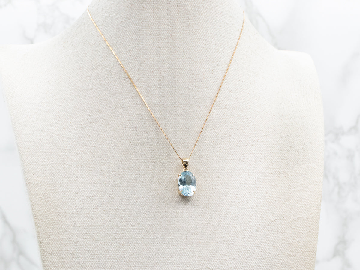 Incredible Blue Topaz Gemstone Pendant