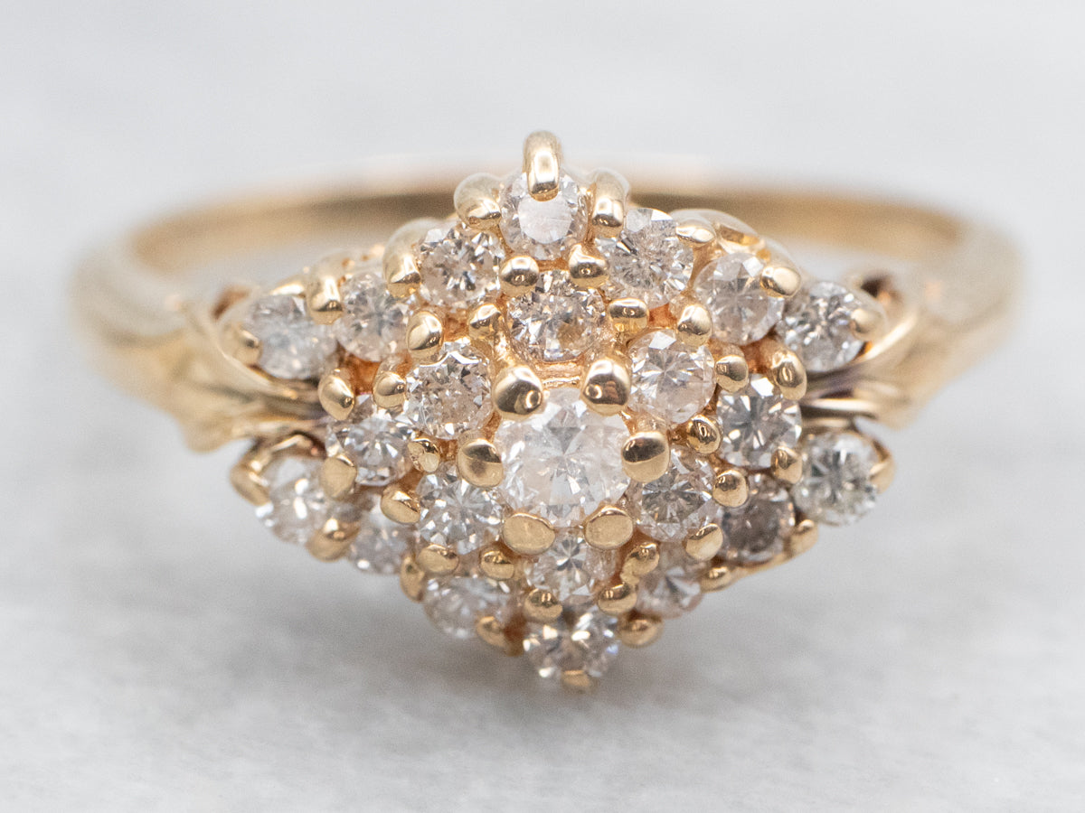 Diamond Cluster Ring