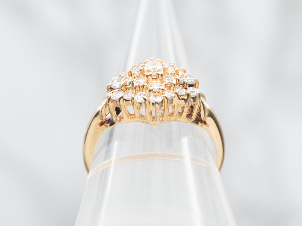 Diamond Cluster Ring