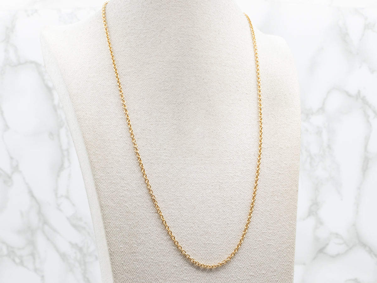 Tiffany and Co. 18-Karat Gold Rolo Link Chain