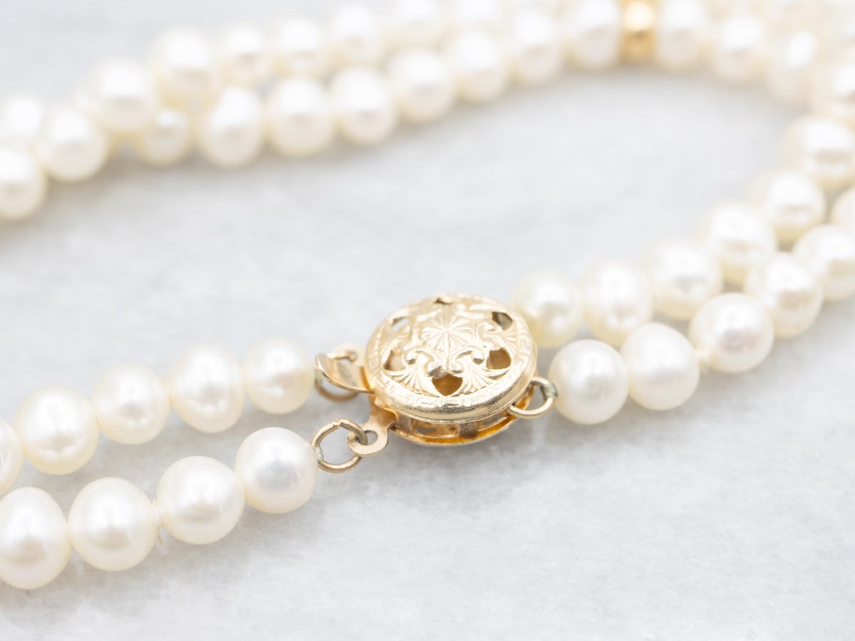 Freshwater Pearl Double Strand Bracelet