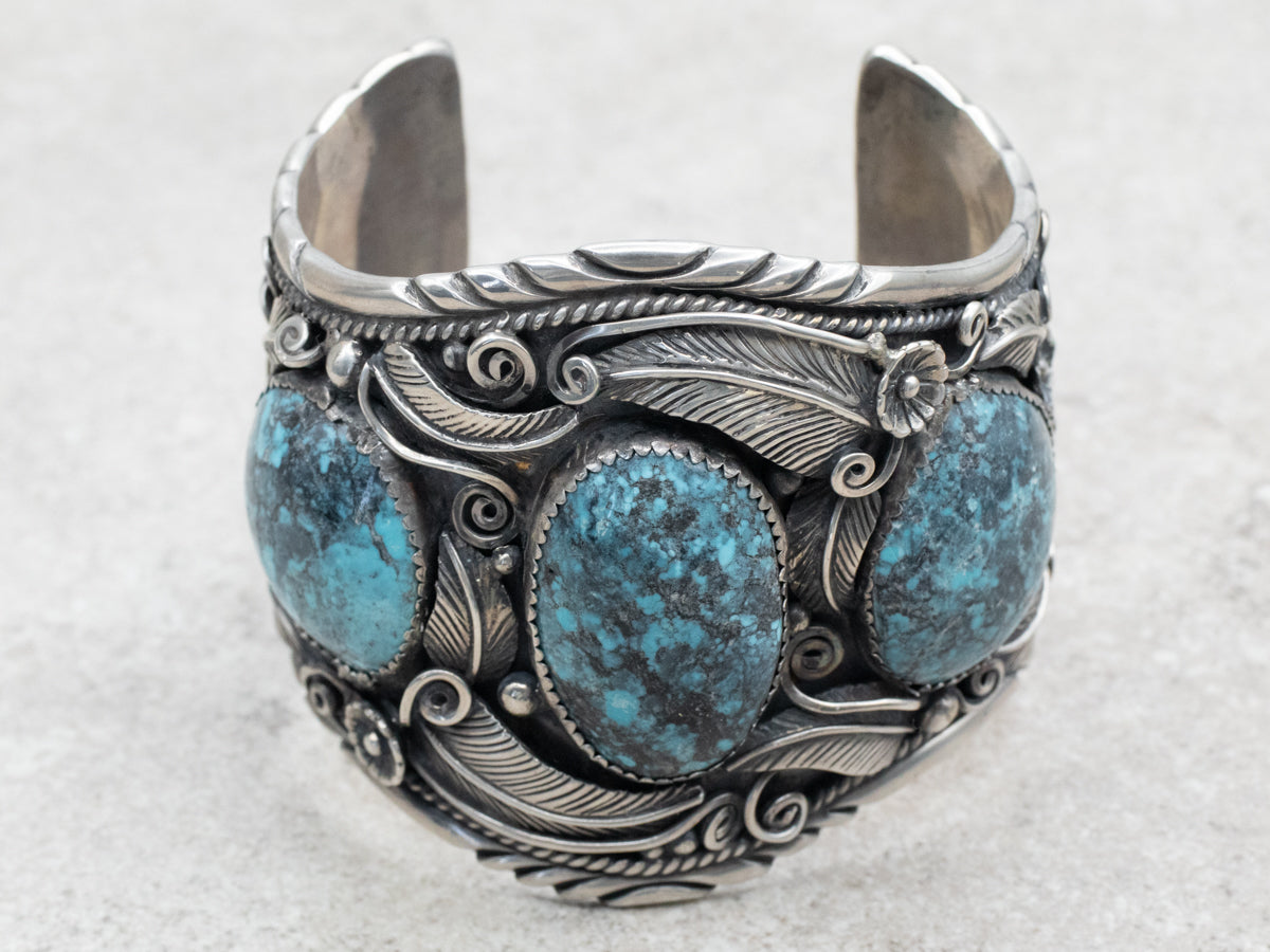 Vintage Native American Turquoise Cuff Bracelet