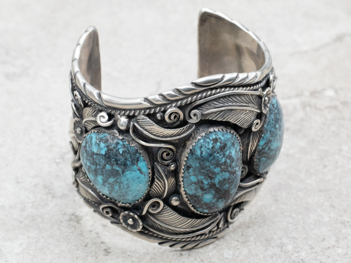 Vintage Native American Turquoise Cuff Bracelet