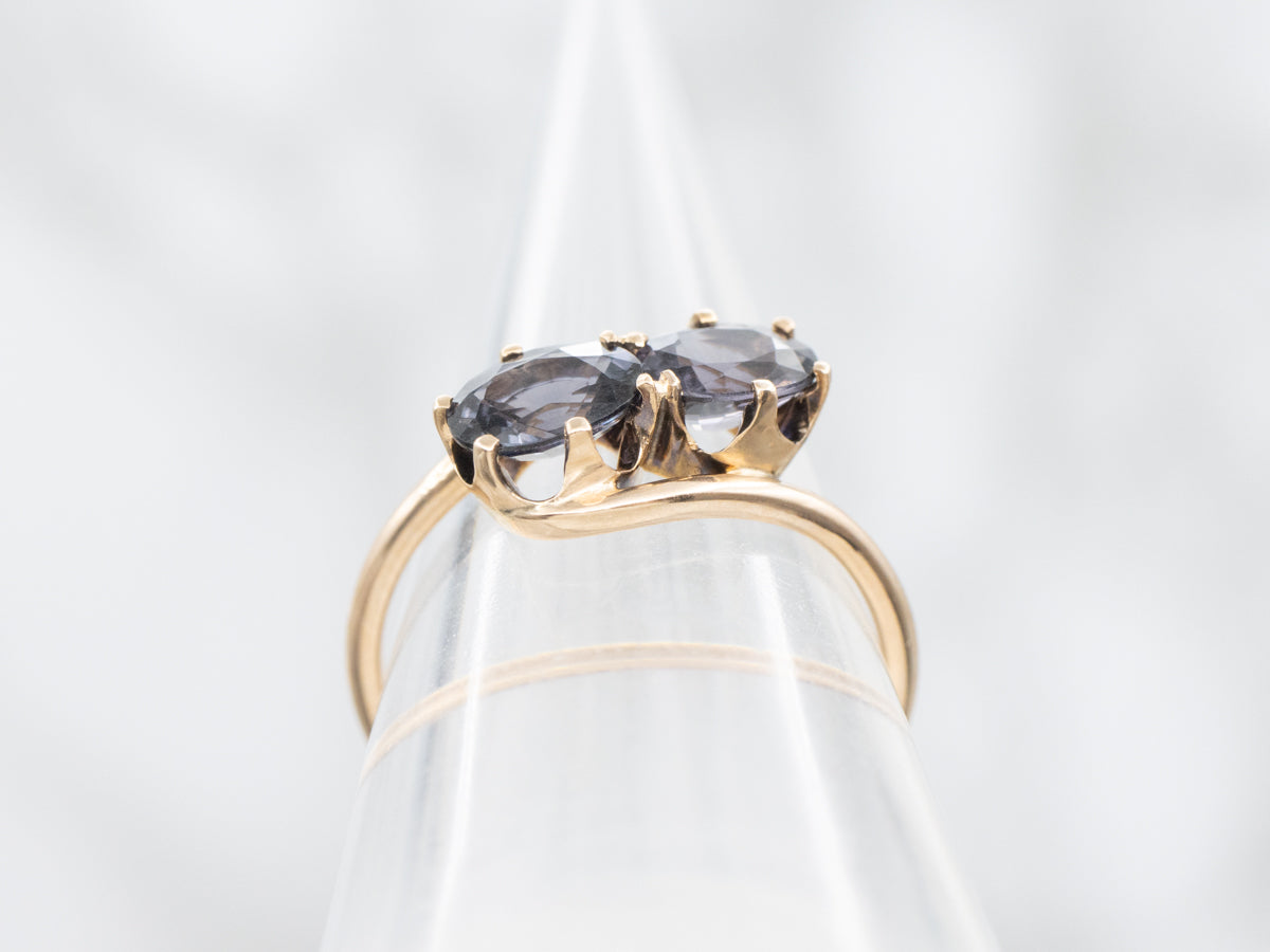 Color Change Spinel Bypass Ring