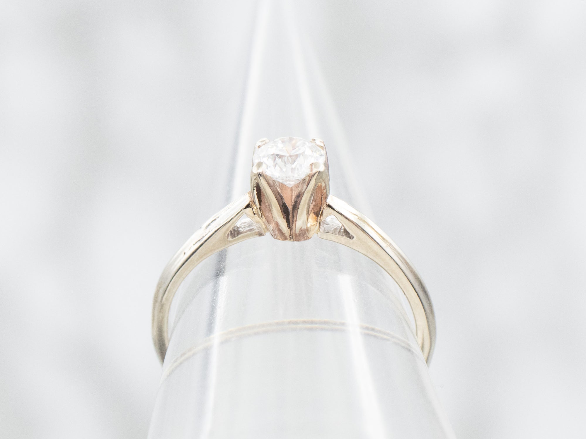 White Gold Diamond Solitaire Engagement Ring