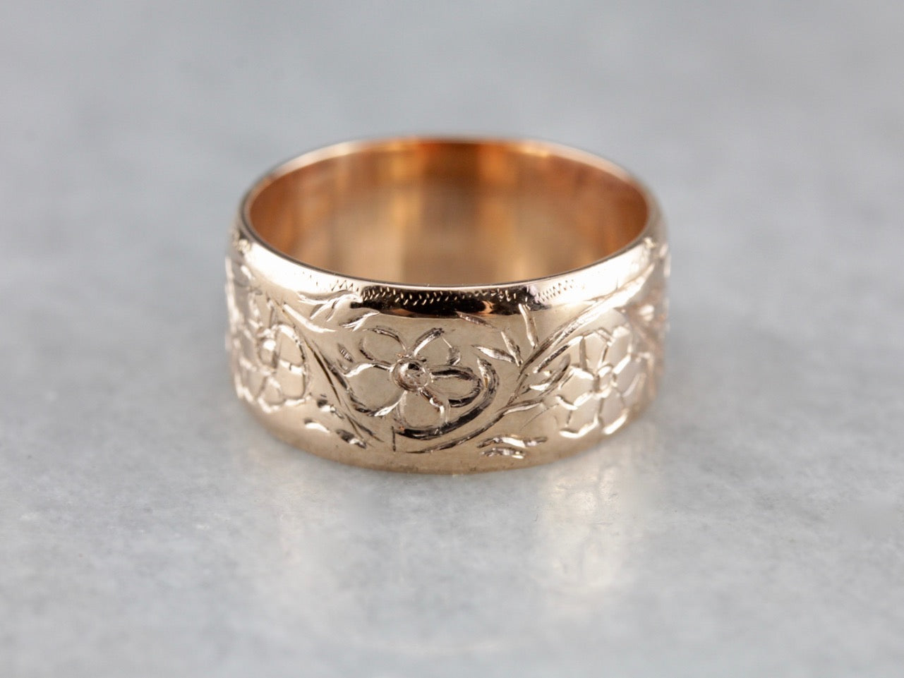 Victorian Antique Rose Gold Cigar Band