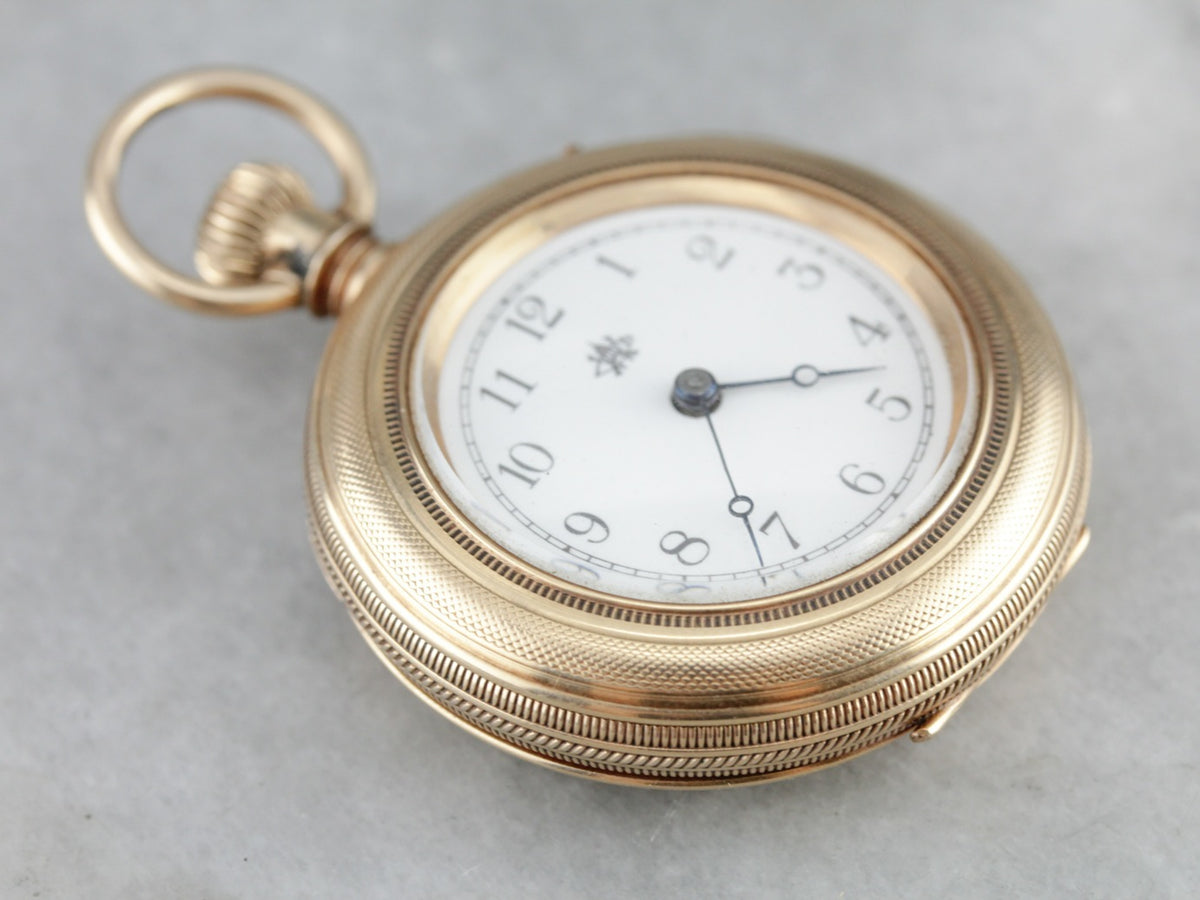 Antique &quot;C&quot; Monogram Gold Pocket Watch