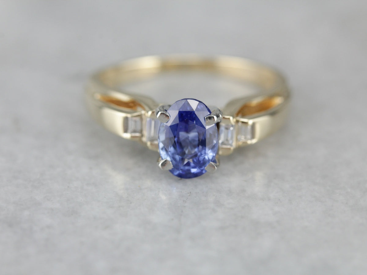 Elegant Sapphire Engagement Ring