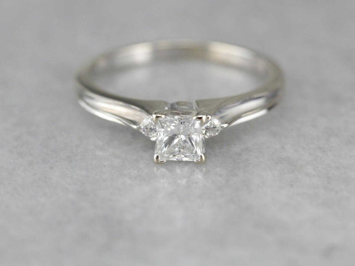 Modern Diamond Engagement Ring