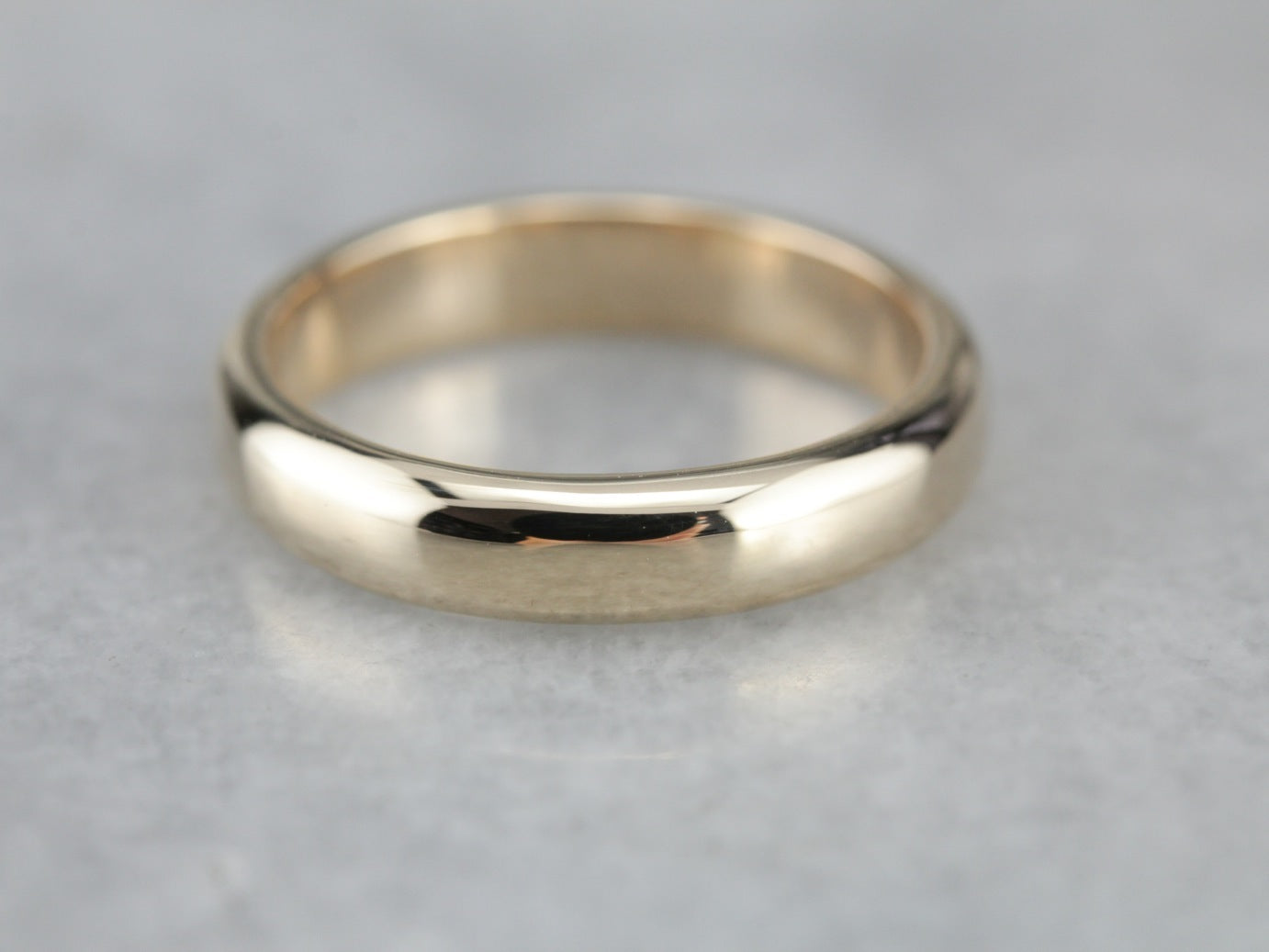 Antique Yellow Gold Plain Wedding Band