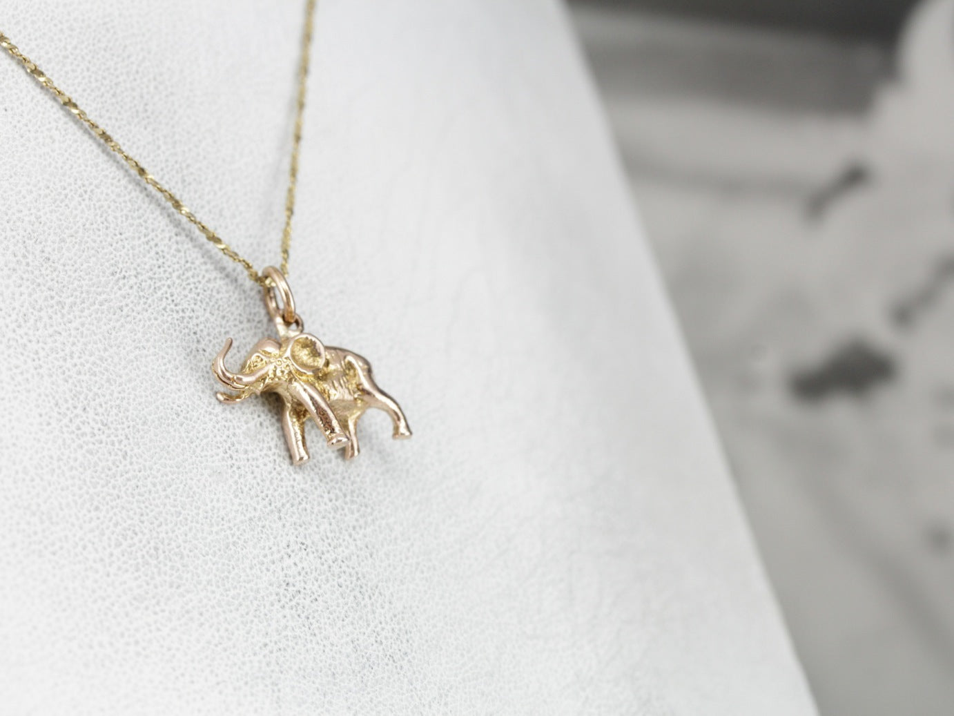 Triumphant Elephant Rose Gold Charm