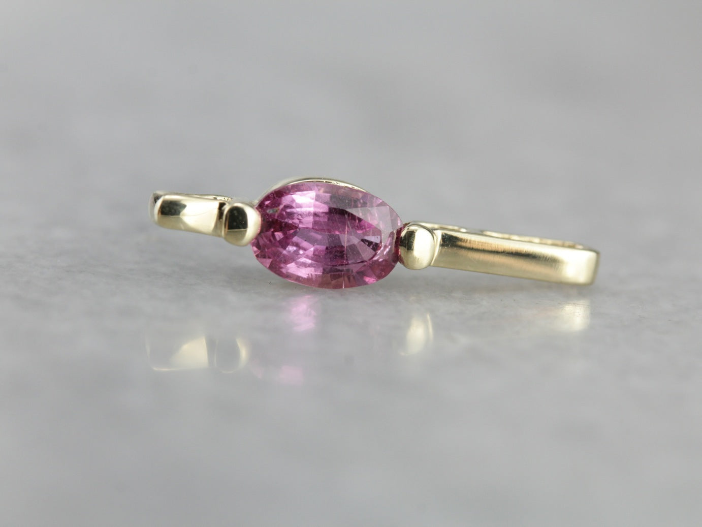 Minimalist Pink Sapphire Pendant