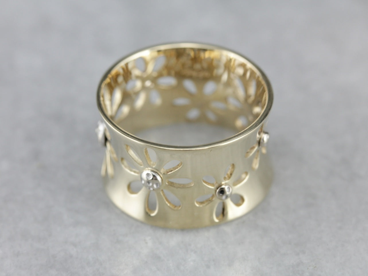 Pierced Daisy Statement Band