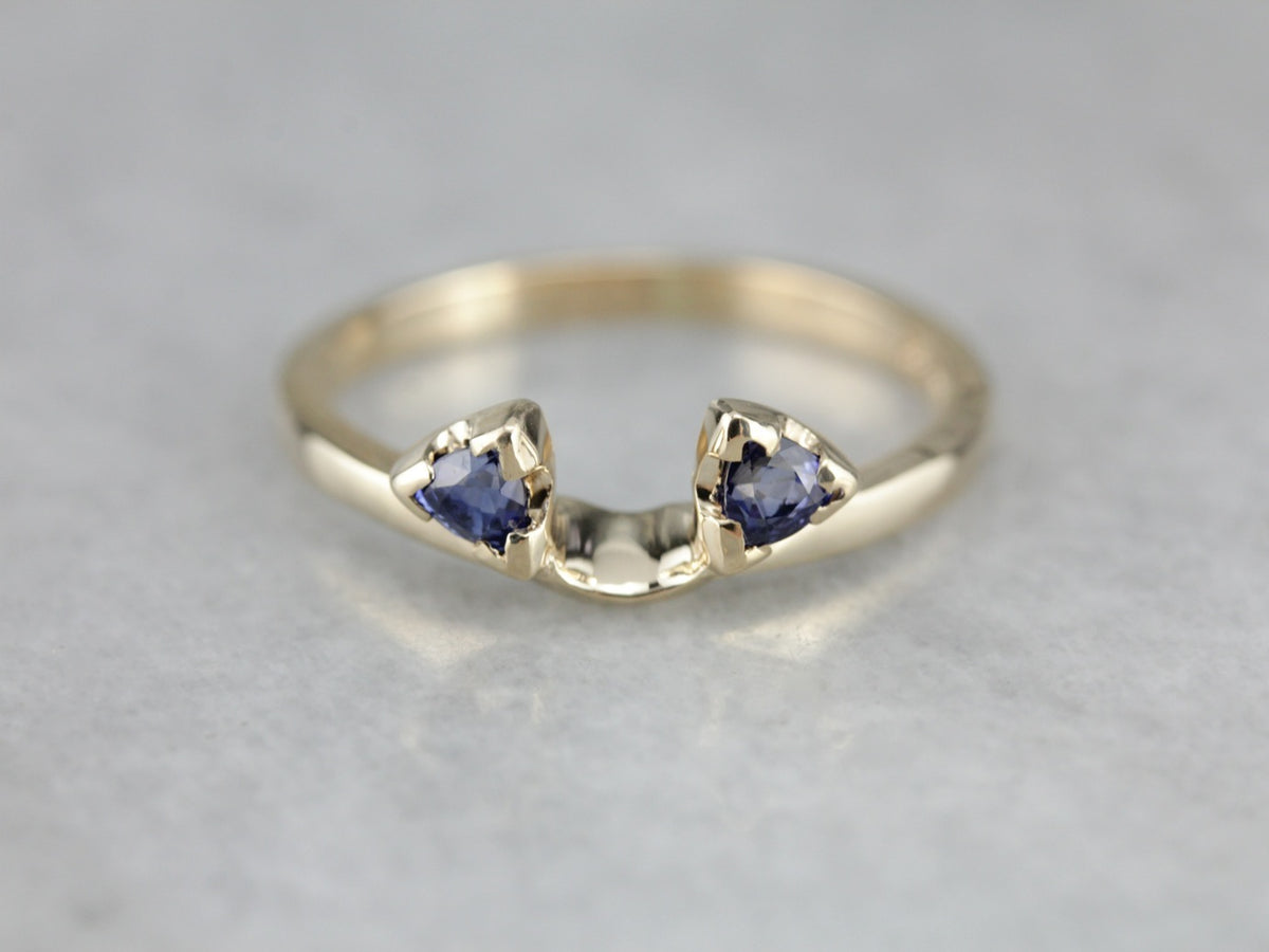 Sapphire Solitaire Enhancer Band