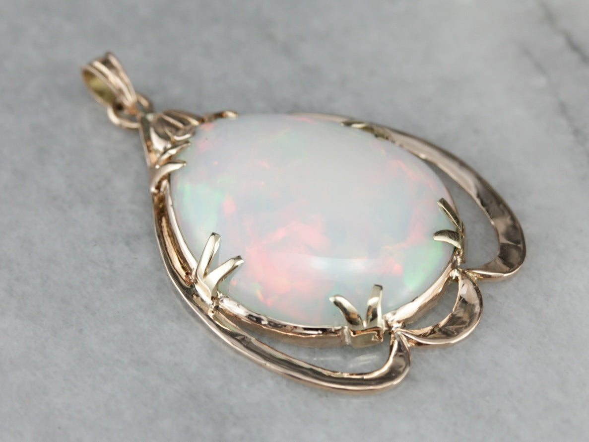 Vintage Opal Cabochon Pendant