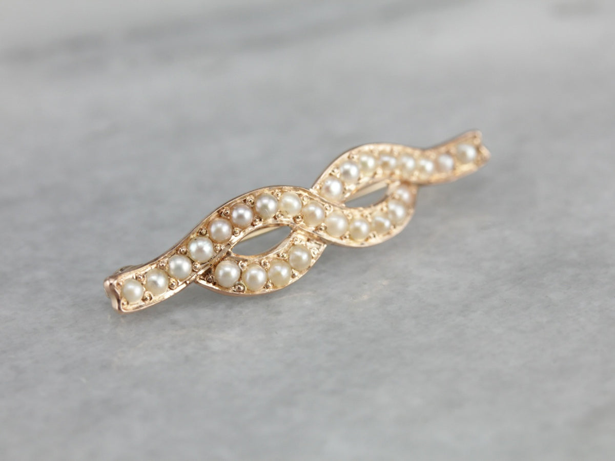 Antique Seed Pearl Pin