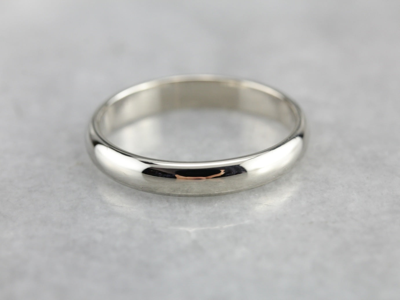 White Gold Wedding Band