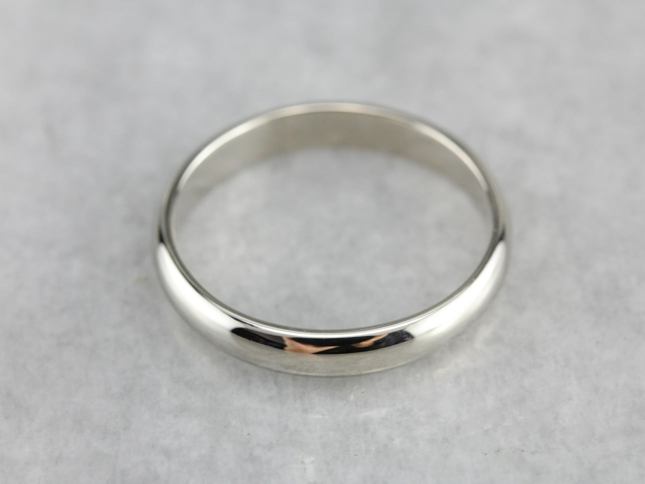 White Gold Wedding Band