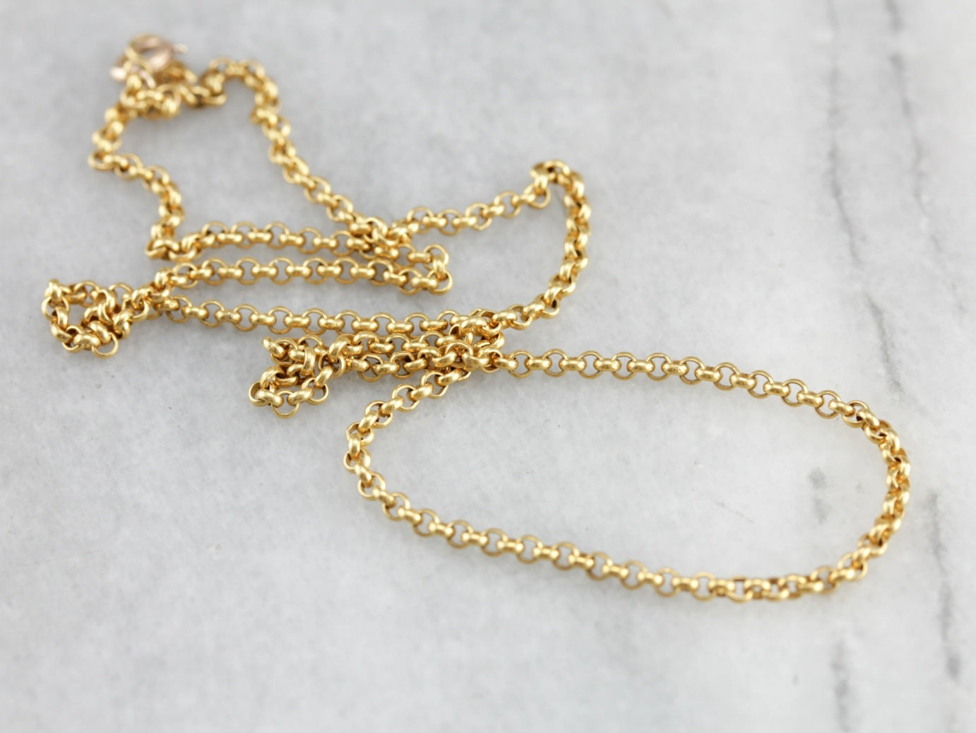 Yellow Gold Rolo Chain