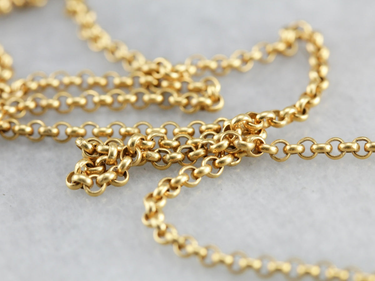 Yellow Gold Rolo Chain