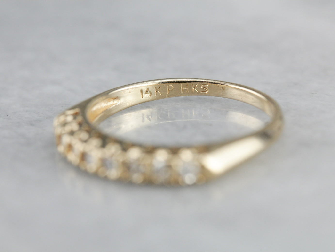 Yellow Gold Diamond Wedding Band