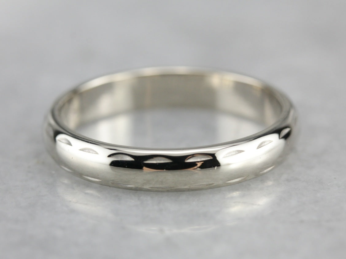 White Gold Wedding Band