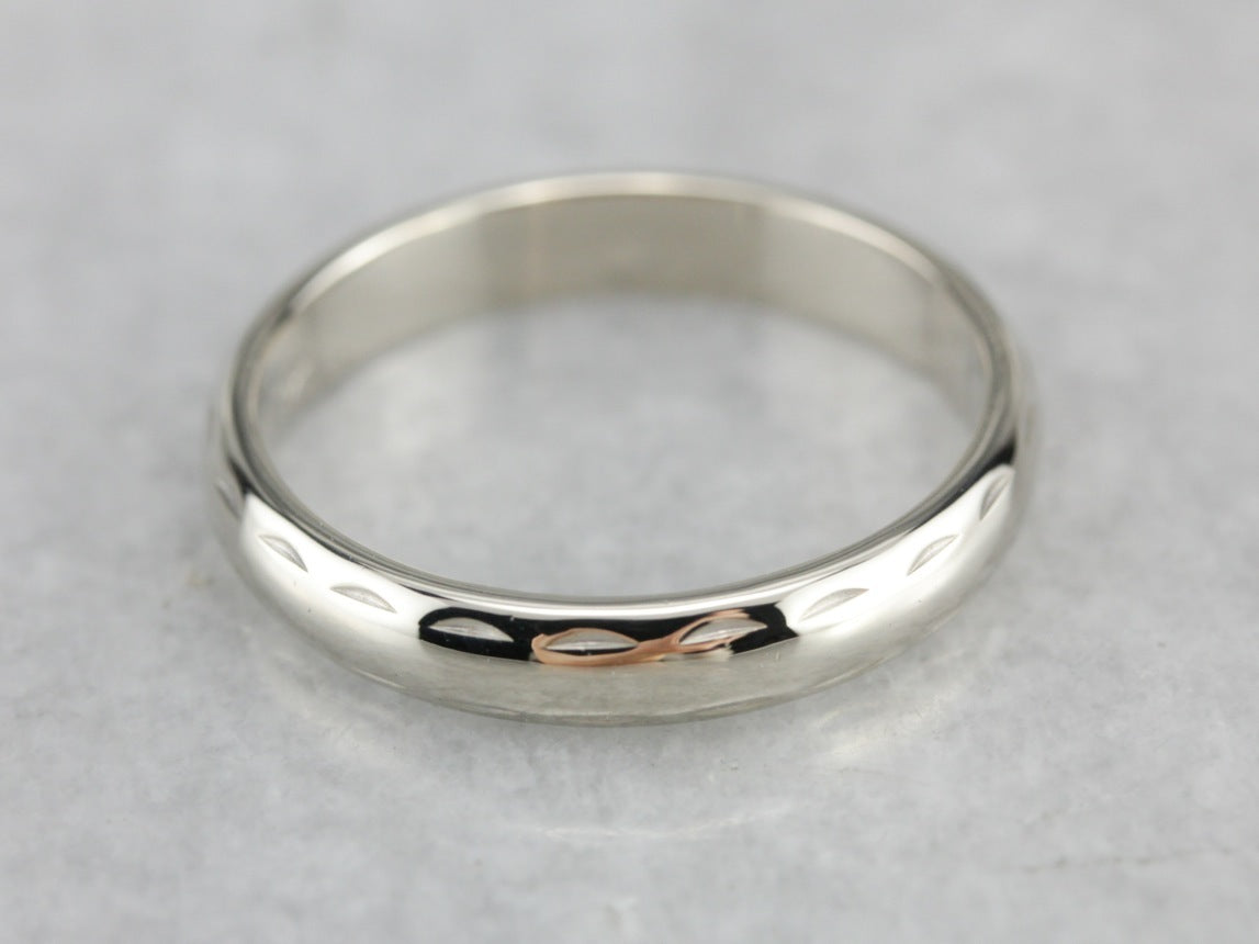 White Gold Wedding Band