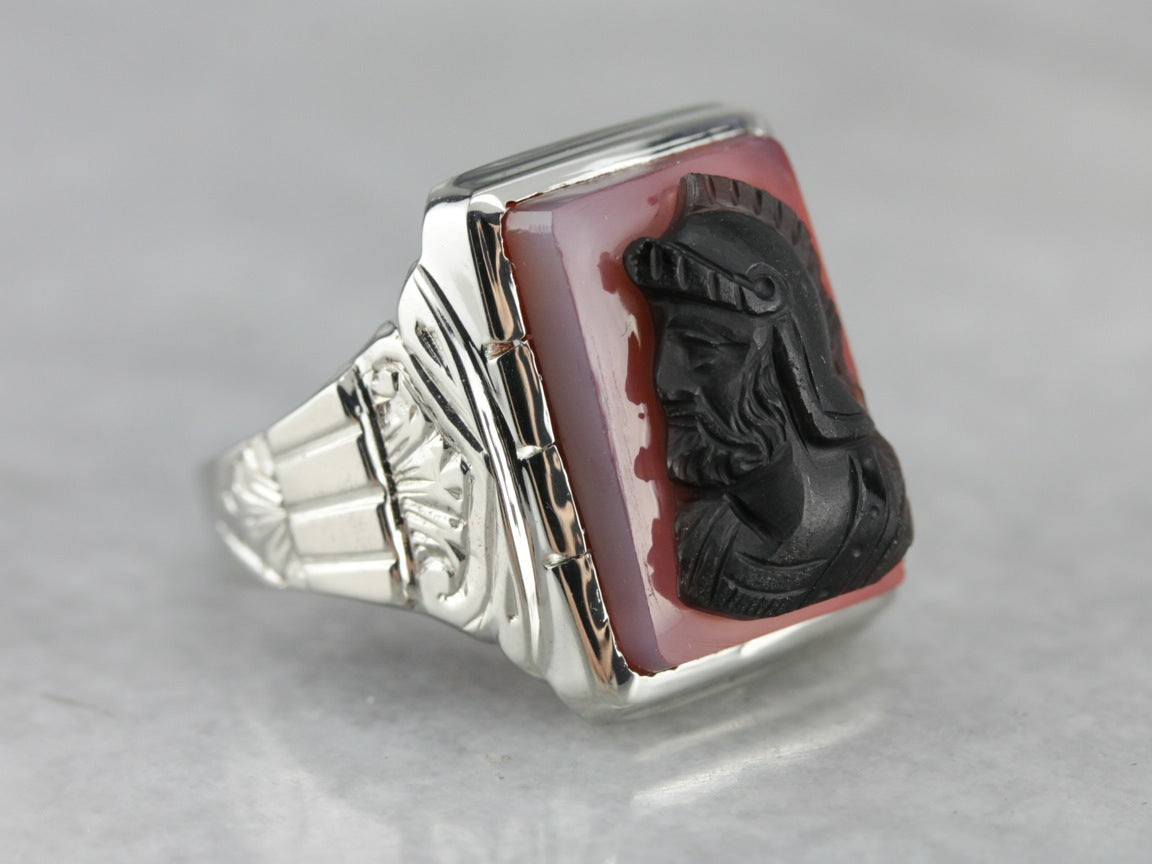 Men's Sardonyx Cameo Ring