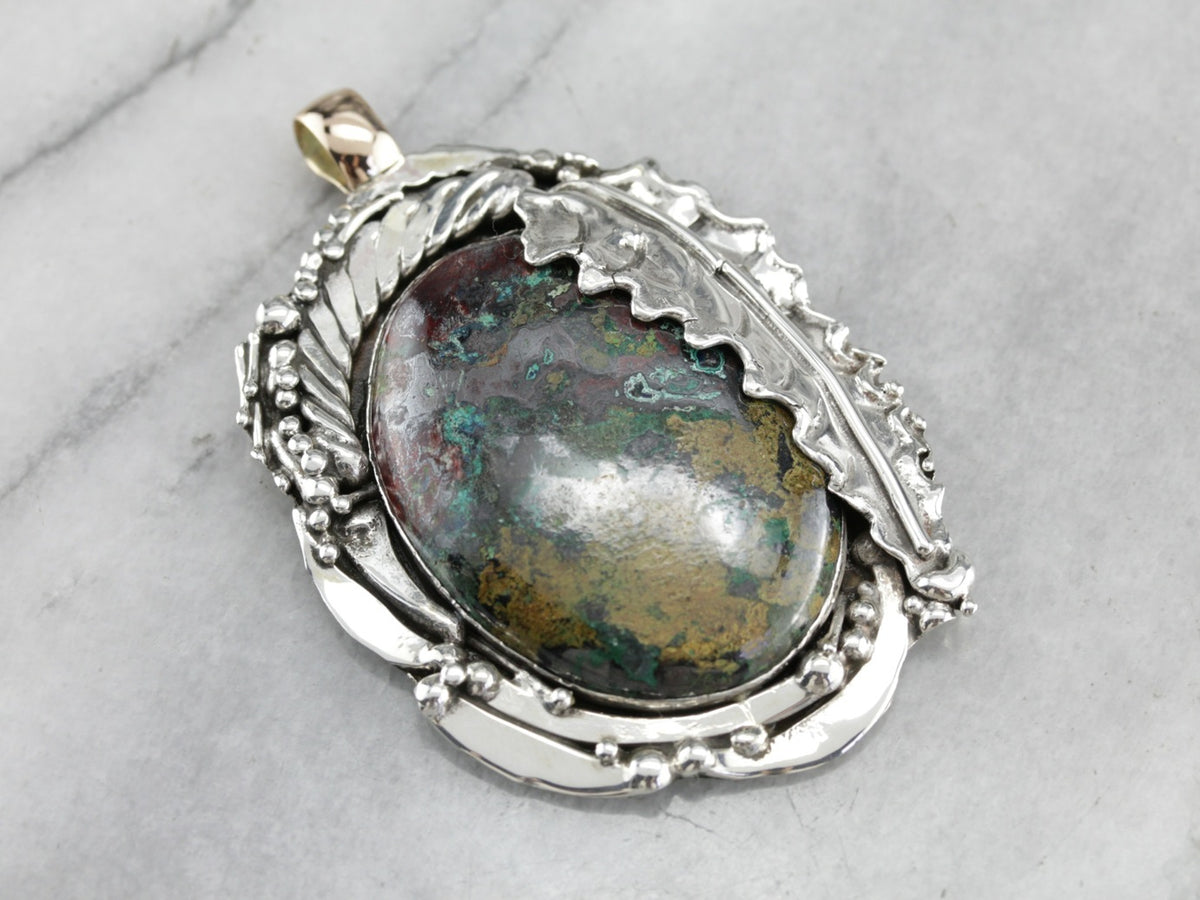 Chrysocolla Statement Pendant