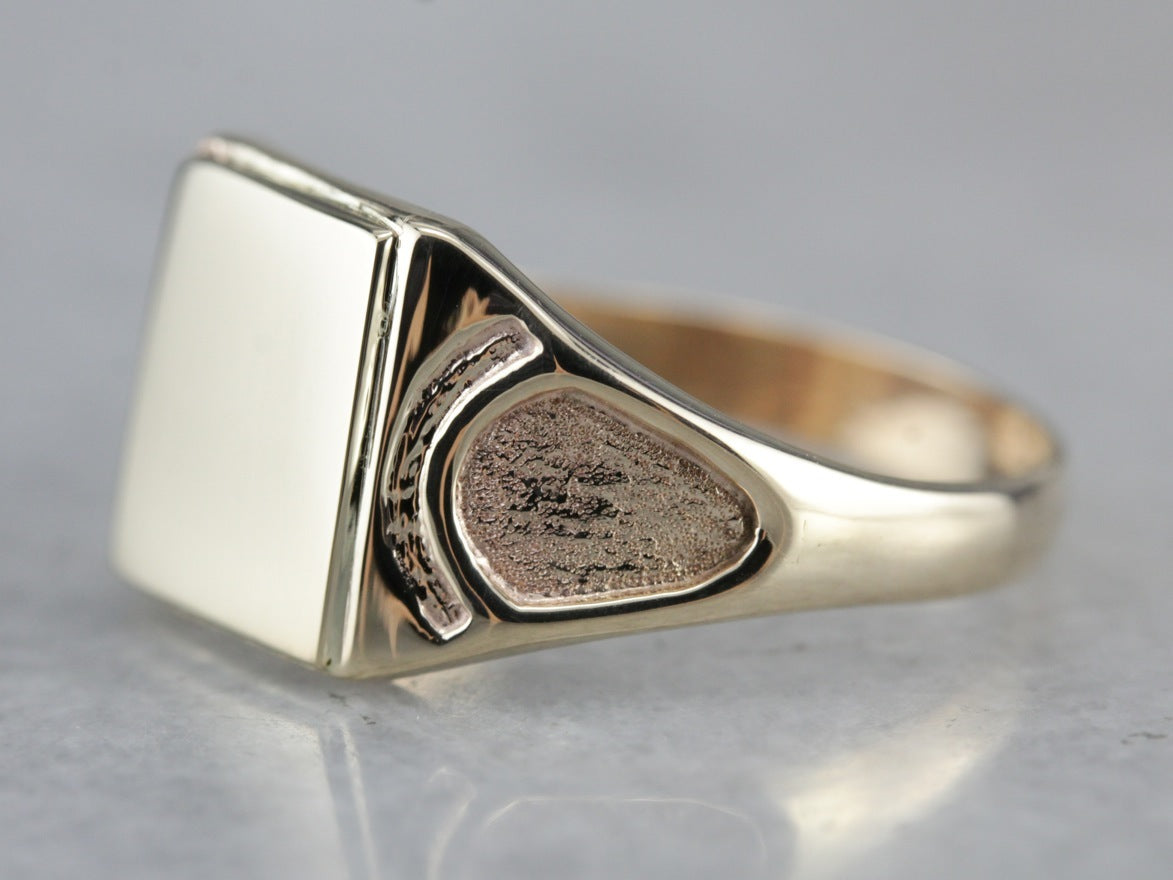 Yellow Gold Signet Ring